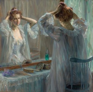 La Toilette, 1898 door Marie Louise Catherine Breslau