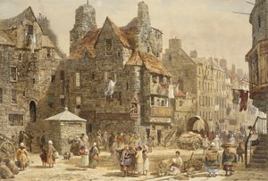 Het Huis van John Knox, Edinburgh door Louise Ingram Rayner