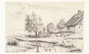 Landschap met Boerenhuis