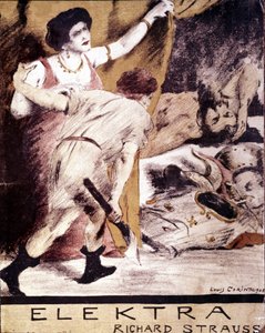 Richard Strauss, illustratie van de partituur van 