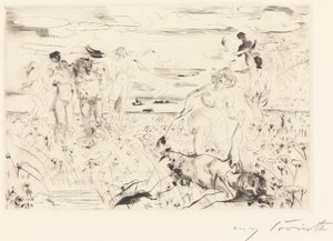 Bacchanaal door Lovis Corinth