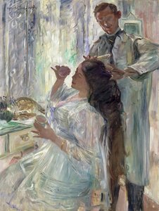 Charlotte Corinth Aan Haar Kaptafel, 1911