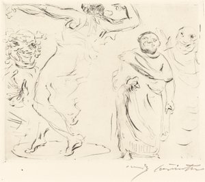 Das Gastmahl des Trimalchio: pl. XI door Lovis Corinth
