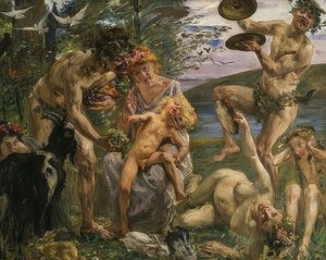 De kindertijd van Zeus door Lovis Corinth