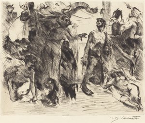 De Verleiding van Sint Antonius door Lovis Corinth