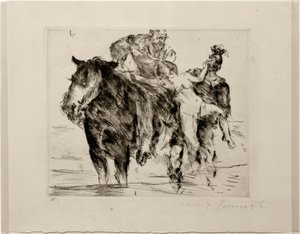 Vrouwenroof door Lovis Corinth