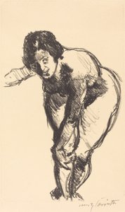 Gebeugde naakt door Lovis Corinth