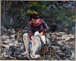 Meisje in de Beek, 1913 door Lovis Corinth