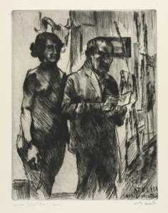 In het Atelier door Lovis Corinth