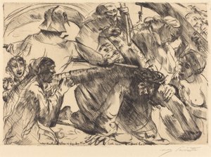 Kreuztragung Christus draagt het kruis, 1916 door Lovis Corinth