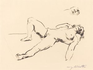 Liggende Vrouwelijke Naakt II door Lovis Corinth