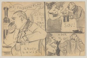 Lovis Corinth aan Carl Strathmann: Postkaart, poststempel 12 december 1898