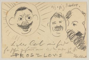 Lovis Corinth aan Carl Strathmann: Ansichtkaart, poststempel 12 december 1902