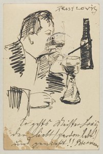 Lovis Corinth aan Carl Strathmann: Ansichtkaart, poststempel 20 april 1903