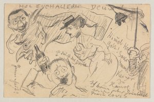 Lovis Corinth aan Carl Strathmann: Ansichtkaart, poststempel 20 september 1901 door Lovis Corinth