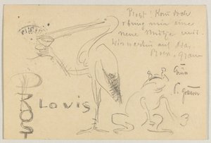 Lovis Corinth aan Carl Strathmann: Postkaart, Poststempel 20. September 1906