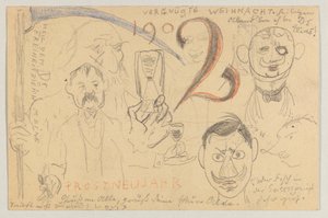Lovis Corinth aan Carl Strathmann: Postkaart, poststempel 24 december 1901