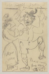 Lovis Corinth aan Carl Strathmann: Postkaart, Poststempel 25 februari 1904 door Lovis Corinth