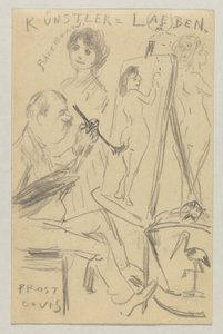 Lovis Corinth aan Carl Strathmann: Ansichtkaart, poststempel 25 juni 1904 door Lovis Corinth