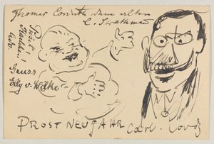 Lovis Corinth aan Carl Strathmann: Postkaart, Poststempel 27 december 1904