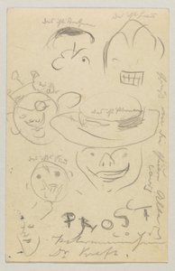 Lovis Corinth aan Carl Strathmann: Ansichtkaart, poststempel 27 maart 1905 door Lovis Corinth