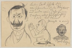 Lovis Corinth aan Carl Strathmann: Ansichtkaart, poststempel 30 januari 1903
