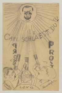 Lovis Corinth aan Carl Strathmann: Ansichtkaart, poststempel 9 januari 1910