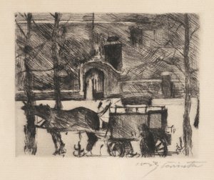 Melkwagen door Lovis Corinth