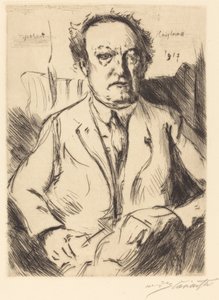 Portret van de dramaturg en romanschrijver Gerhart Hauptmann, 1917 door Lovis Corinth