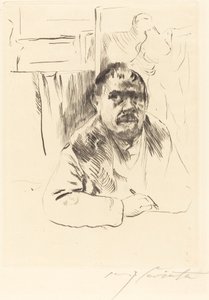 Zelfportret in een bontjas, 1913