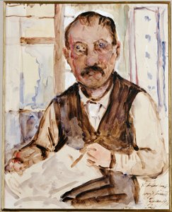 Zelfportret, 1918 door Lovis Corinth