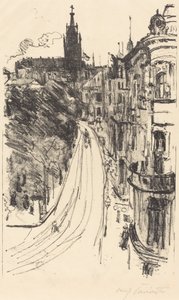 Strasse in Königsberg, 1918 door Lovis Corinth