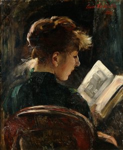Vrouw die Leest; Lesendes Mädchen, 1888