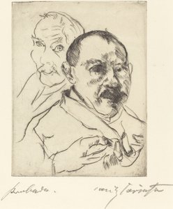Zwei Männliche Studienköpfe, 1915