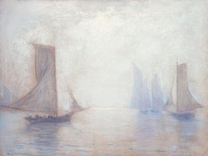 Blauwe Zeilen door Lowell Birge Harrison