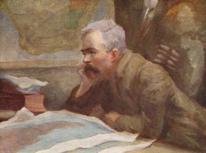 Illustratie voor het leven van HM Stanley (kleurenlitho)