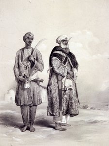Een Zemindar en een Puthan, 1844