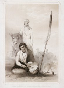 Fakeer toegevoegd aan de suite van de gouverneur-generaal in het kamp, 1844 door Lowes Dickinson