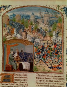 De Honderdjarige Oorlog, miniatuur uit een 15e-eeuwse kopie van Froissart