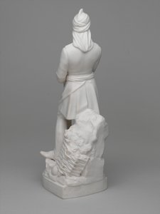 Parian ware beeldje van Luitenant (later Majoor) William Hodson door Ltd Mintons