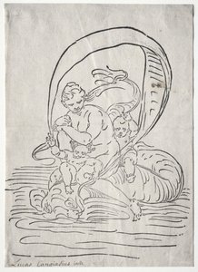 De triomf van Amphitrite door Luca Cambiaso