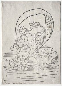 De triomf van Amphitrite door Luca Cambiaso