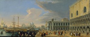 De Molo, Venetië, kijkend naar het westen, ca. 1709