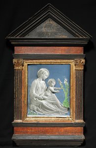 Madonna en kind, ca. 1460-1470 door Luca Della Robbia