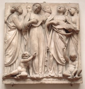 Zingende engelen, reliëf van de Cantoria, ca. 1432-38