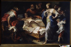 Antiochus en Stratonice door Luca Giordano