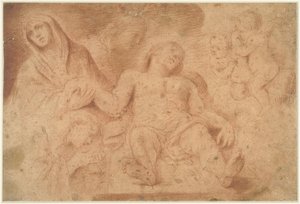 Bewening van Christus door Luca Giordano