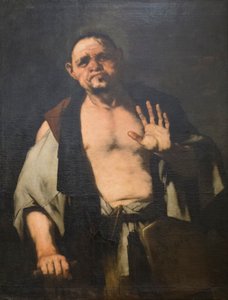 Portret van een meesterbouwer (Crates) door Luca Giordano