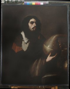 Zelfportret als chemicus of alchemist door Luca Giordano