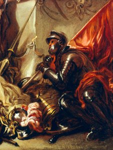 Soldaat met banier (detail)